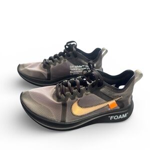 New Nike Off-White x Zoom Fly SP Black Shoes Mens 6 / Womens 7 AJ4588-001
